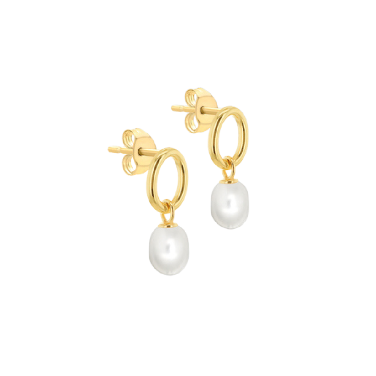 9 Carat Gold Pearl Earrings