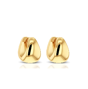 9ct Yellow Gold Polished Graduated Huggie Earrings – 9mm - RubyJade 