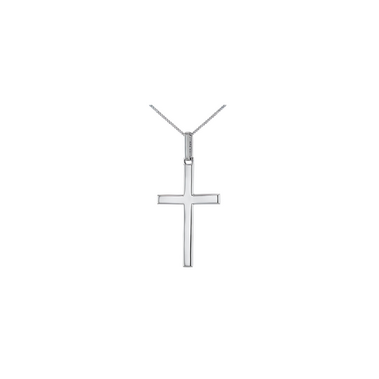 Silver Large Cross Pendant