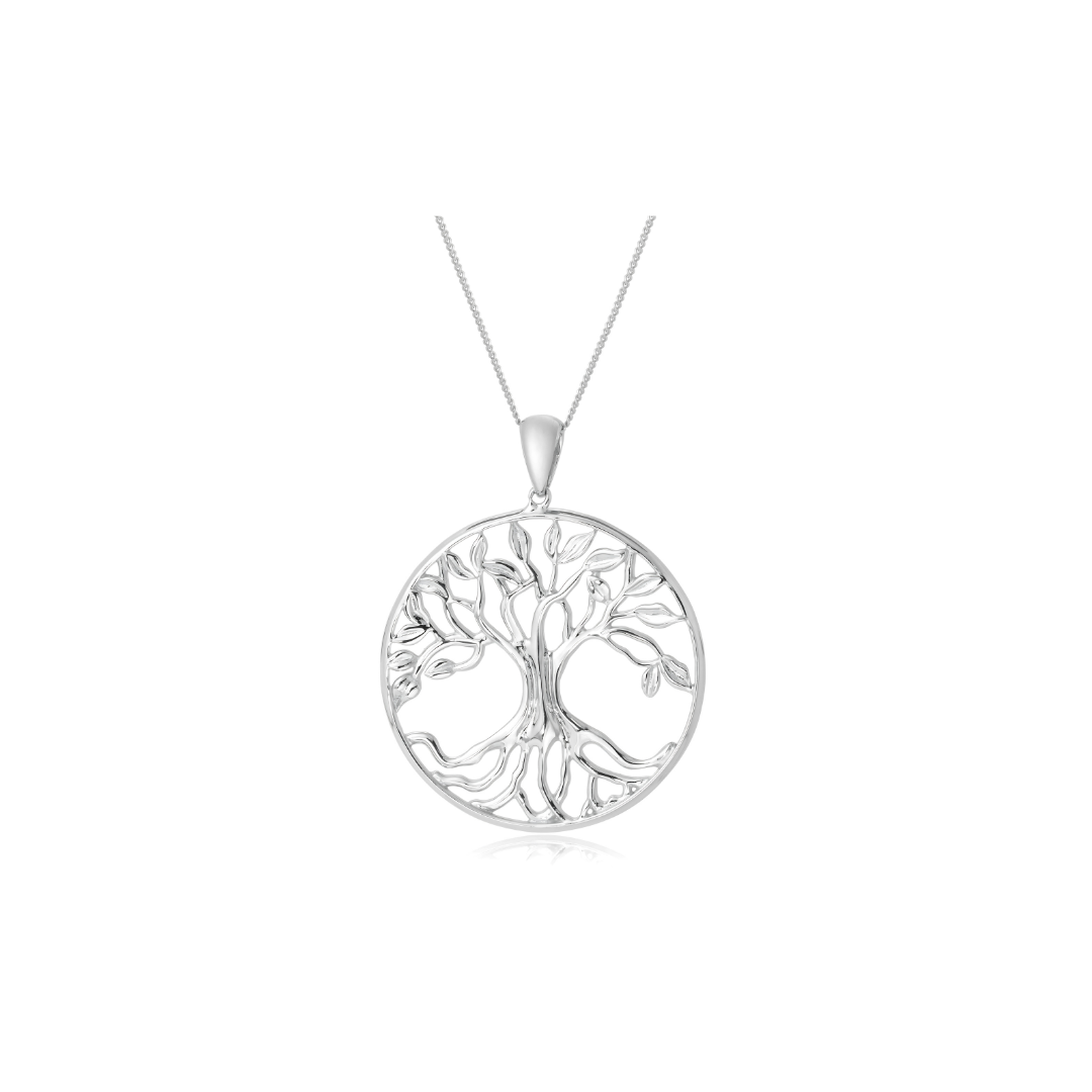 Silver Tree of Life Pendant with 45cm Chain