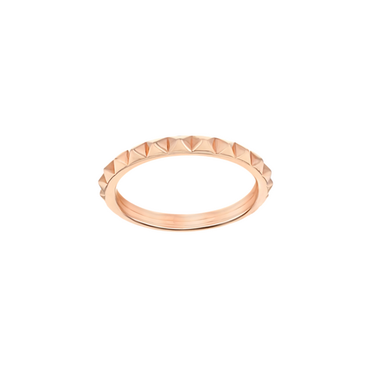 Silver 3mm Geometric Band Stacking Ring - RubyJade 