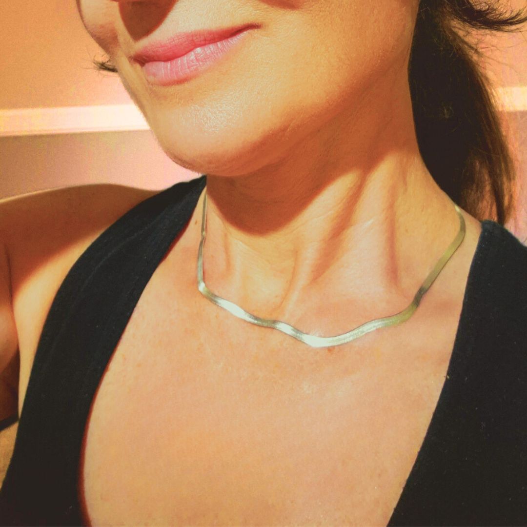 Bold Herringbone Chain Necklace