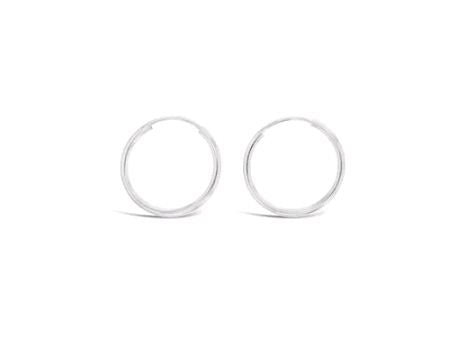 Sterling Silver 15mm Sleeper Earrings with 1.3mm Wire - Classic Simplicity