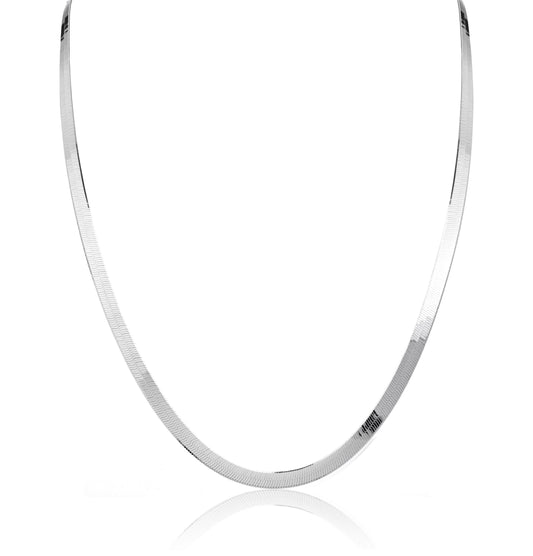 Triple Herringbone Chain Necklace