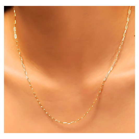 Paper Link Chain Necklace 2.3mm- Medium Length