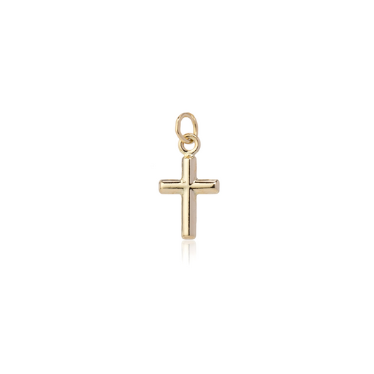 9 Carat Yellow Gold Mini Cross Charm