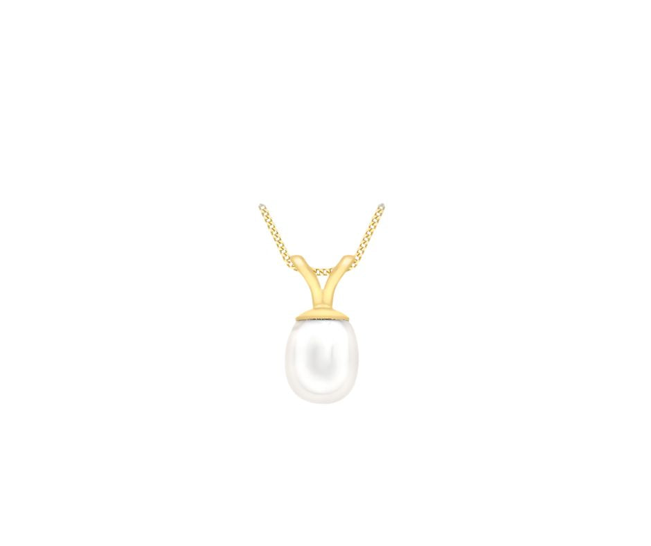 9ct Yellow Gold Freshwater Pearl Pendant