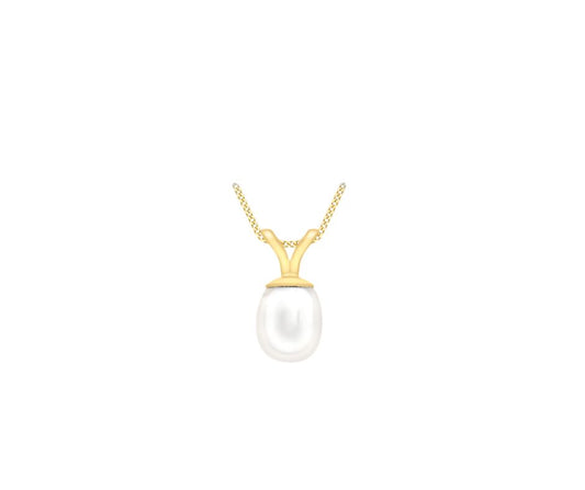 9ct Yellow Gold Freshwater Pearl Pendant