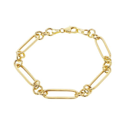 Radiant 9 Carat Yellow Gold 150 6-Sided Curb Chain Bracelet - Luxurious 21.5m/8.5" Statement Piece with Exquisite Craftsmanship - RubyJade